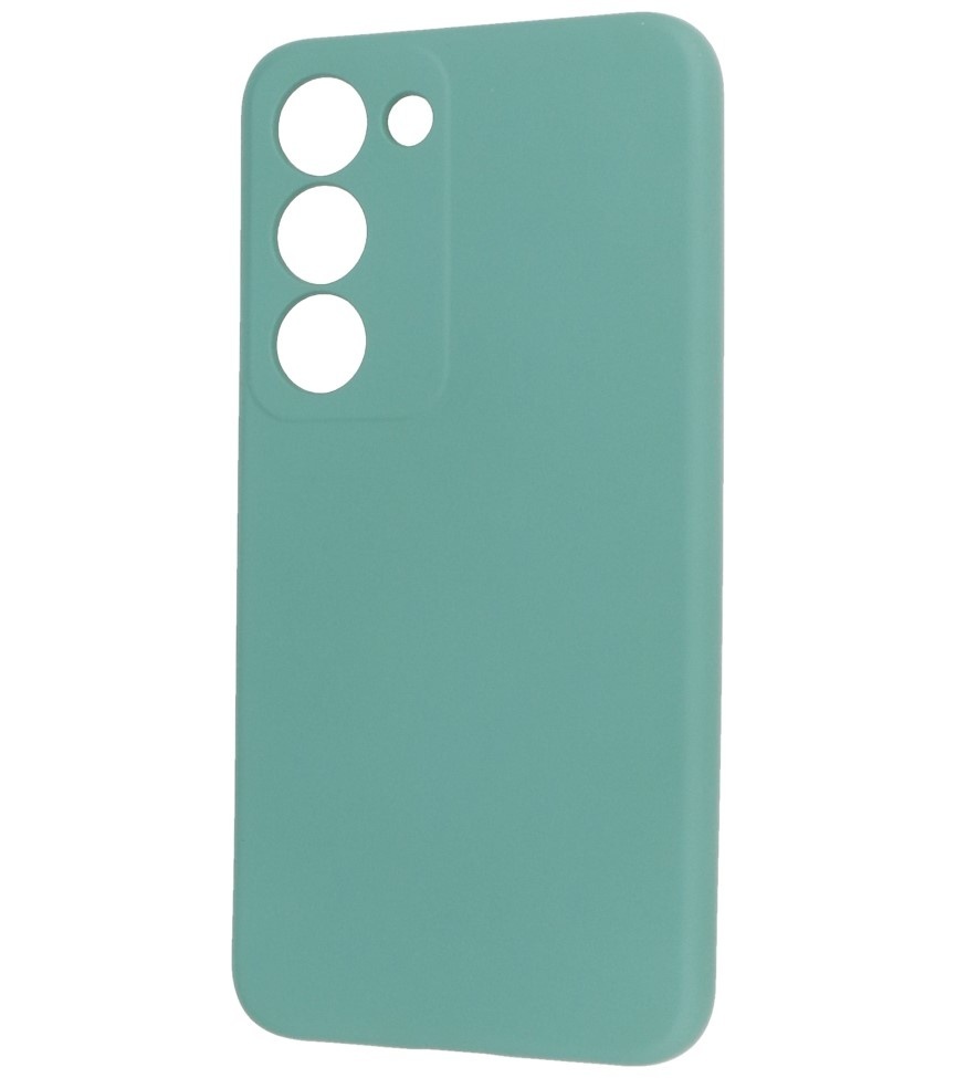 Custodia in TPU color moda per Samsung Galaxy S23 Plus verde scuro