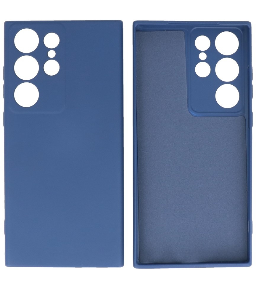 Custodia in TPU color moda per Samsung Galaxy S23 Ultra Navy