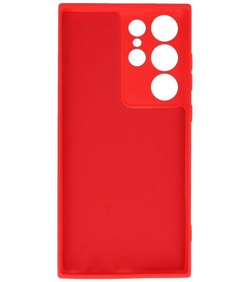 Fashion Color TPU Hoesje Samsung Galaxy S23 Ultra Rood