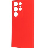 Fashion Color TPU Hoesje Samsung Galaxy S23 Ultra Rood