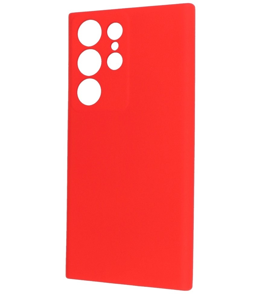 Fashion Color TPU Hoesje Samsung Galaxy S23 Ultra Rood