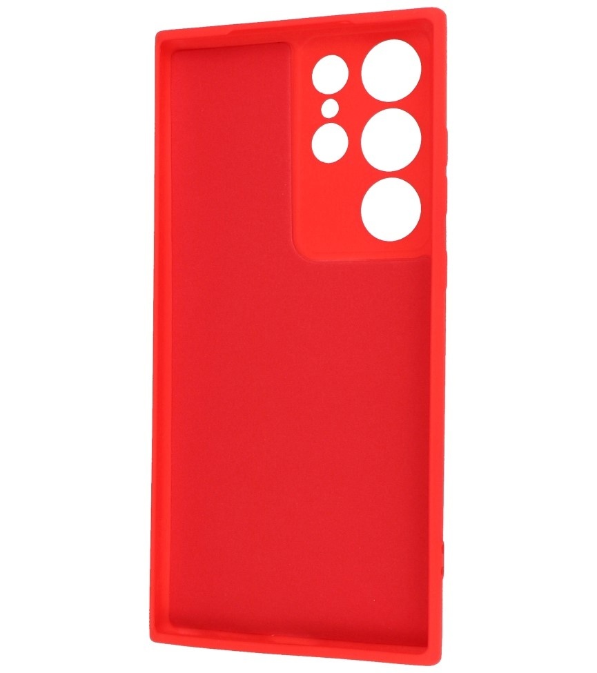 Fashion Color TPU Hoesje Samsung Galaxy S23 Ultra Rood