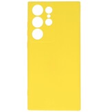 Custodia in TPU color moda per Samsung Galaxy S23 Ultra gialla