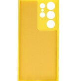 Custodia in TPU color moda per Samsung Galaxy S23 Ultra gialla