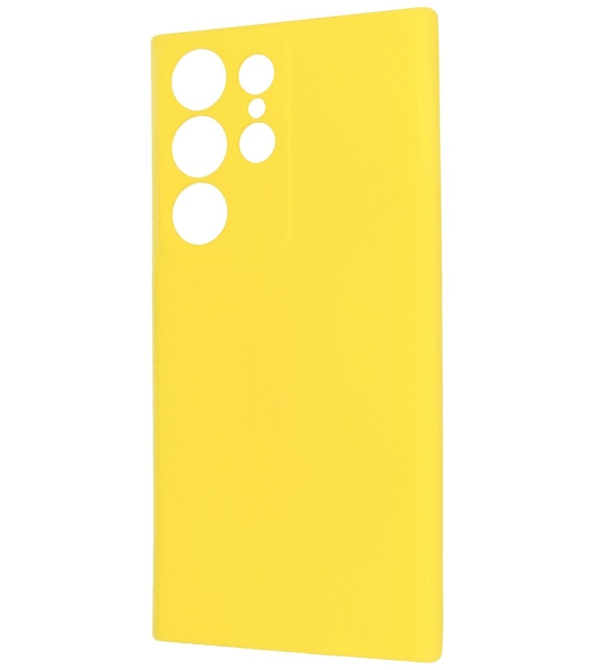 Fashion Color TPU-cover Samsung Galaxy S23 Ultra Yellow