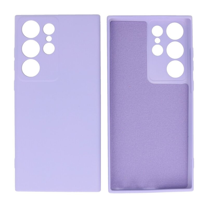 Custodia in TPU color moda per Samsung Galaxy S23 Ultra viola