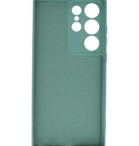 Fashion Color TPU Case Samsung Galaxy S23 Ultra Dunkelgrün
