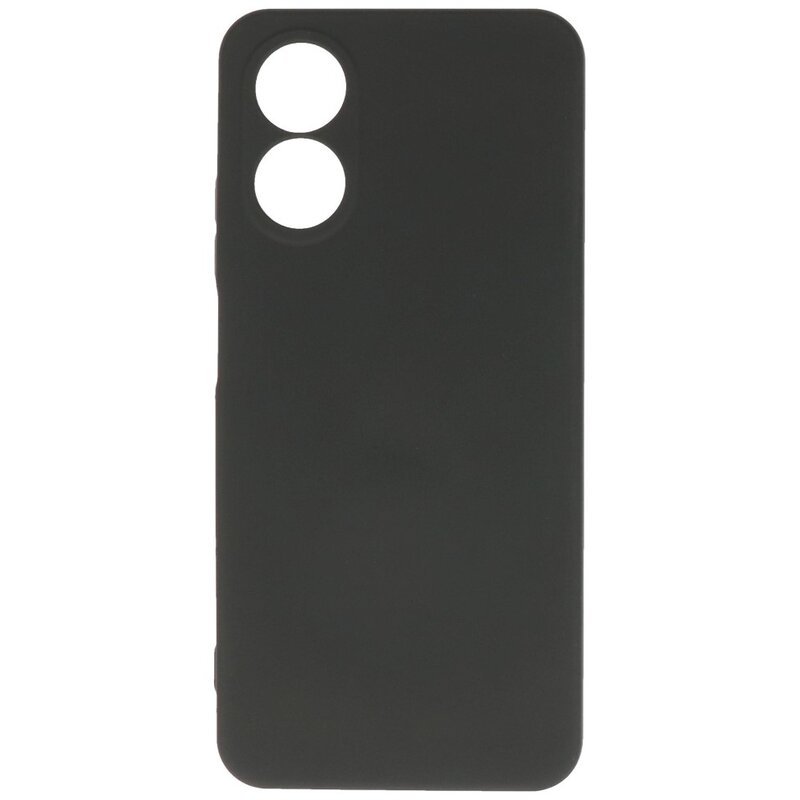 Custodia in TPU color moda per Oppo A38 nera
