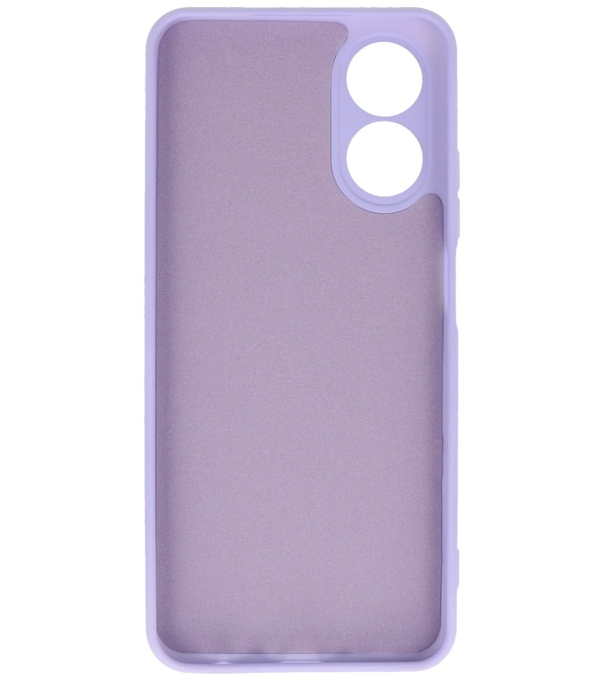 Fashion Color TPU Case Oppo A38 Purple
