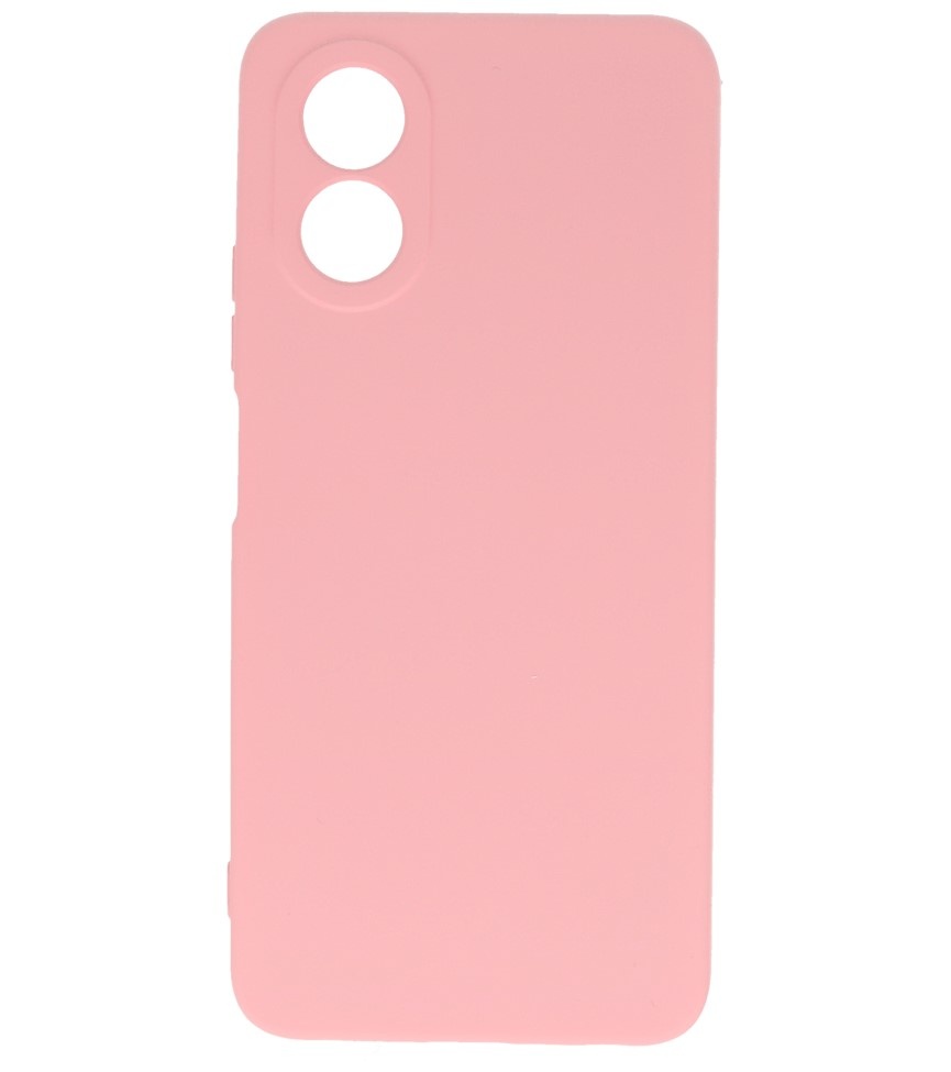 Fashion Color TPU Case Oppo A38 Pink