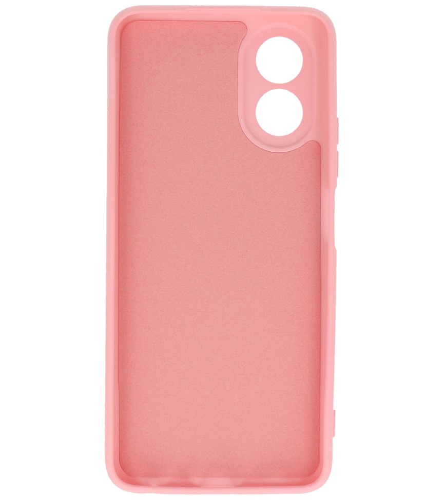 Fashion Color TPU Case Oppo A38 Pink
