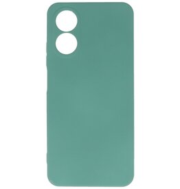 Fashion Color TPU Case Oppo A38 Dark Green