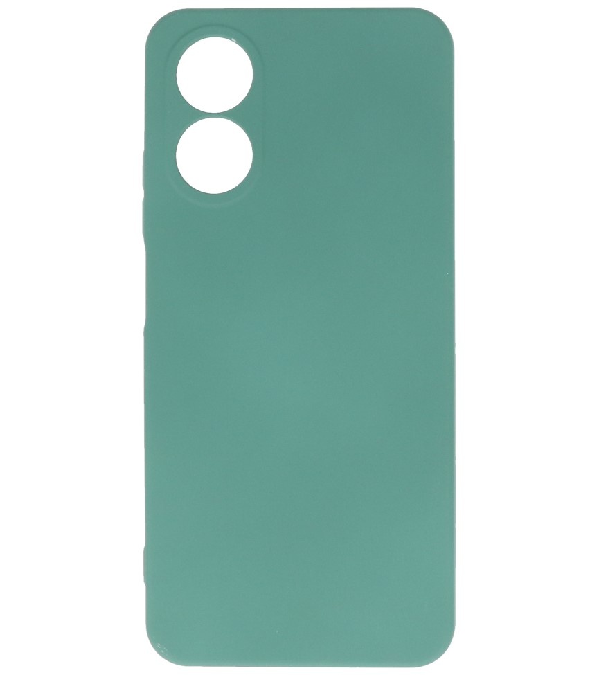 Fashion Color TPU Case Oppo A38 Dark Green