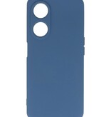 Coque en TPU couleur tendance Oppo A98 5G, bleu marine