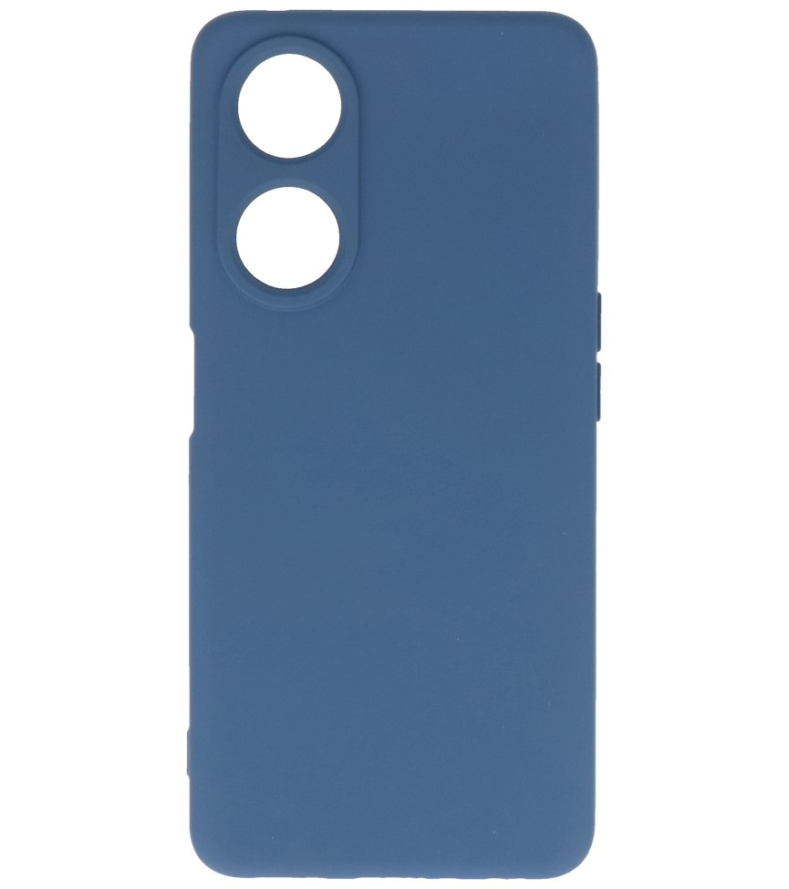 Custodia in TPU color moda per Oppo A98 5G Blu scuro
