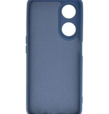 Coque en TPU couleur tendance Oppo A98 5G, bleu marine