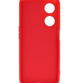 Fashion Color TPU-etui Oppo A98 5G Rød