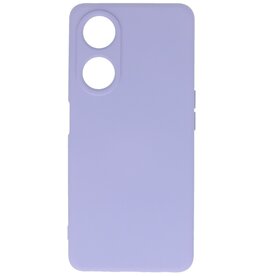 Coque TPU couleur mode Oppo A98 5G violet