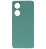Coque en TPU couleur mode Oppo A98 5G vert foncé