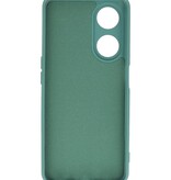 Coque en TPU couleur mode Oppo A98 5G vert foncé