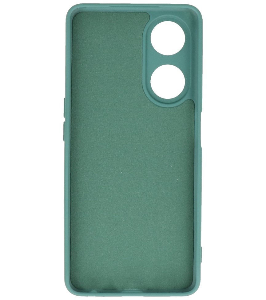 Custodia in TPU color moda per Oppo A98 5G verde scuro