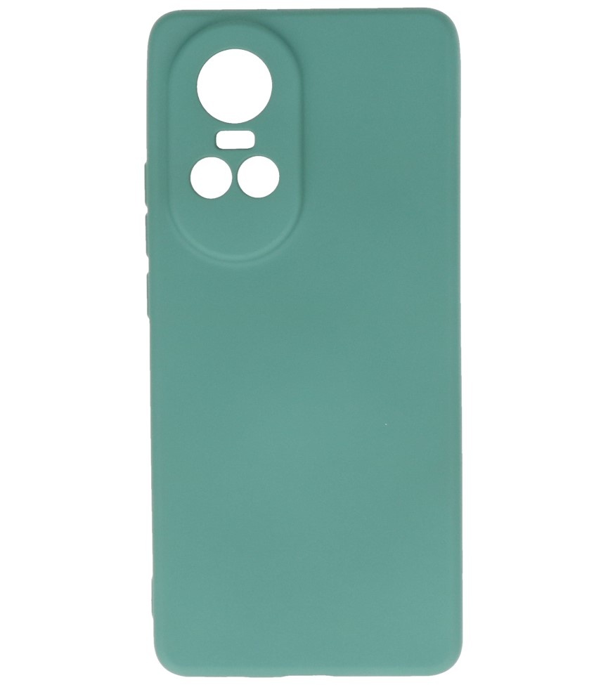 Fashion Color TPU-etui Oppo Reno 10 5G - 10 Pro 5G Mørkegrøn