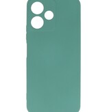 Fashion Color TPU Hoesje Xiaomi Redmi 12 - 12 5G Donker Groen