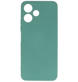Fashion Color TPU-cover Xiaomi Redmi 12 - 12 5G Mørkegrøn
