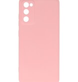 2.0mm Dikke Fashion Color TPU Hoesje voor Samsung Galaxy S20 FE Roze