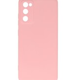 Custodia in TPU color moda spessa 2,0 mm per Samsung Galaxy S20 FE rosa