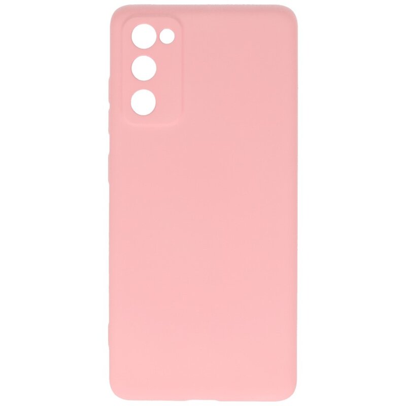 2,0 mm tykt modefarvet TPU-cover til Samsung Galaxy S20 FE Pink