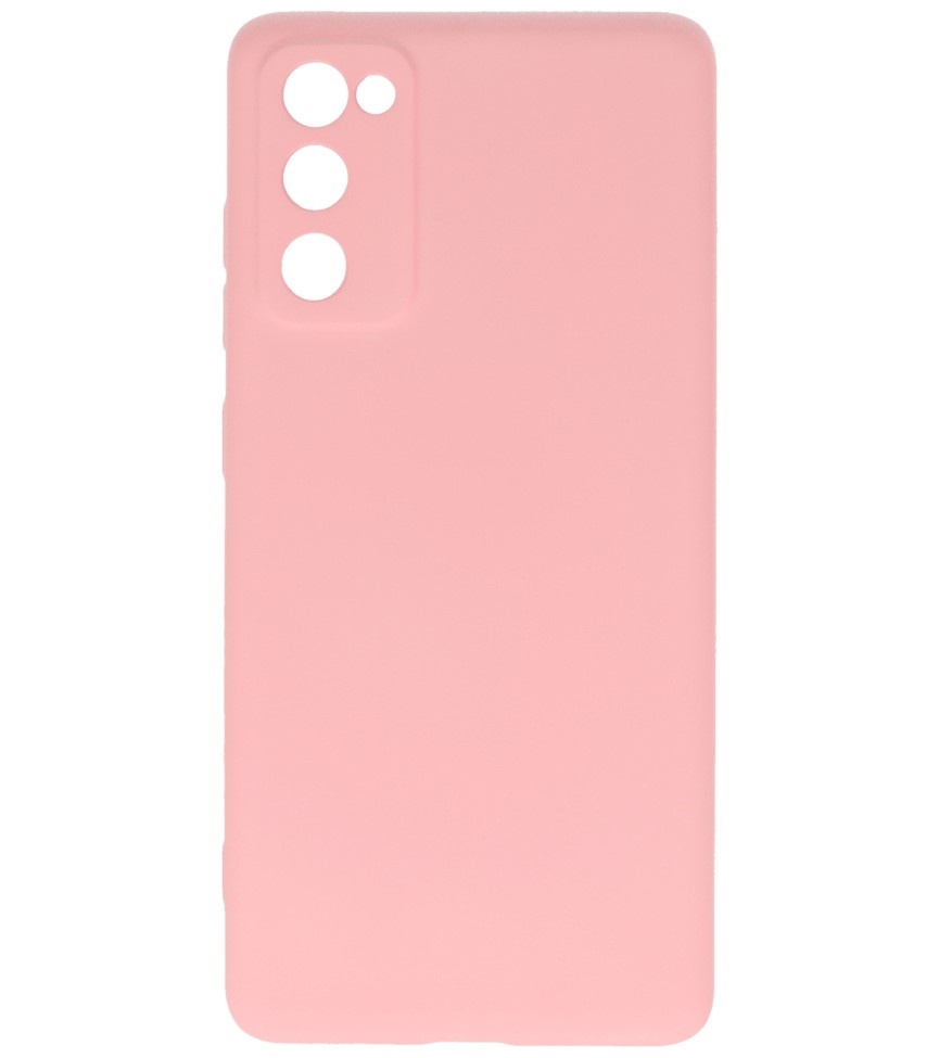 Custodia in TPU color moda spessa 2,0 mm per Samsung Galaxy S20 FE rosa