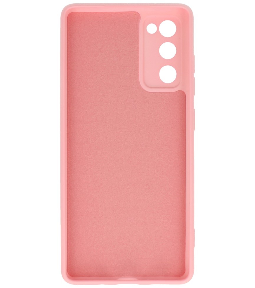 2.0mm Dikke Fashion Color TPU Hoesje voor Samsung Galaxy S20 FE Roze
