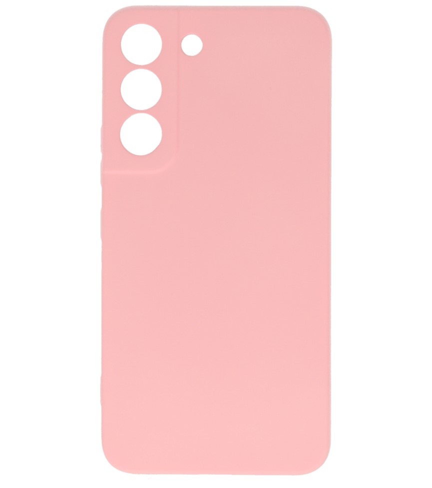 2.0mm Dikke Fashion Color TPU Hoesje voor Samsung Galaxy S22 Roze