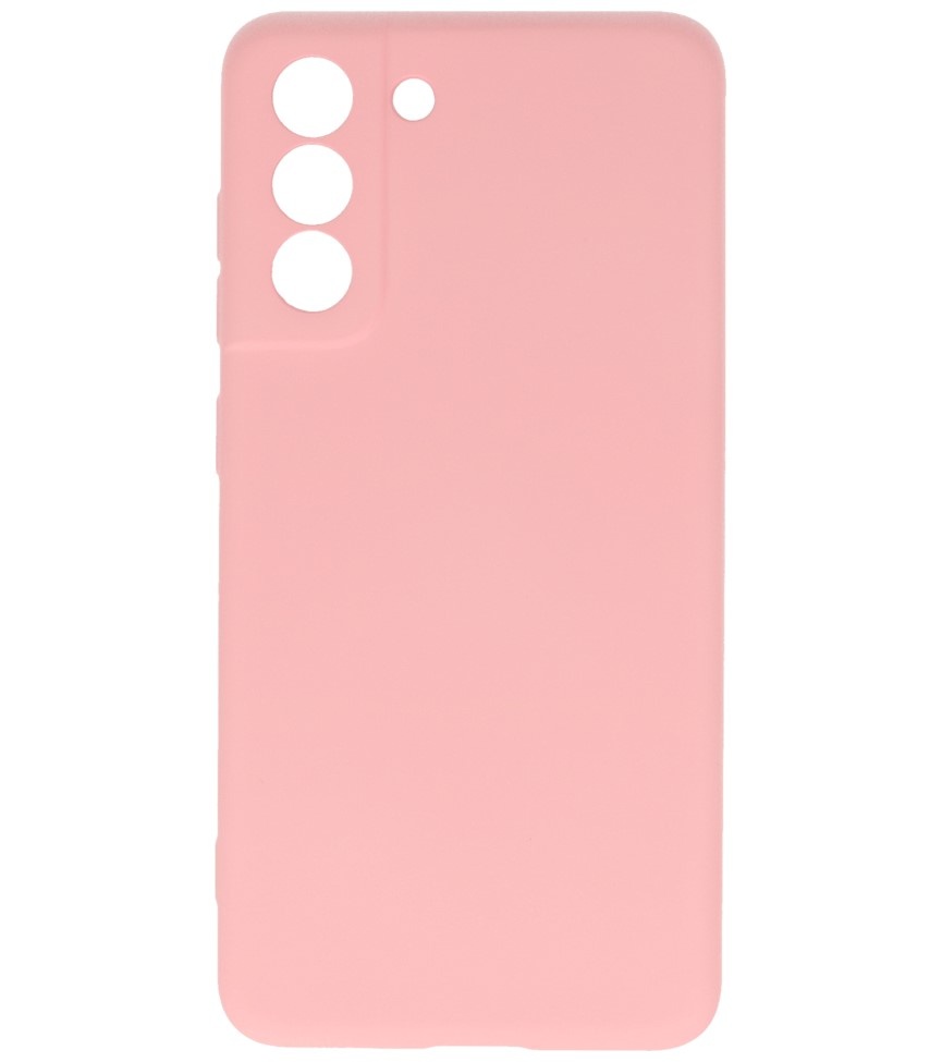 2,0 mm tykt modefarvet TPU-cover til Samsung Galaxy S21 FE Pink