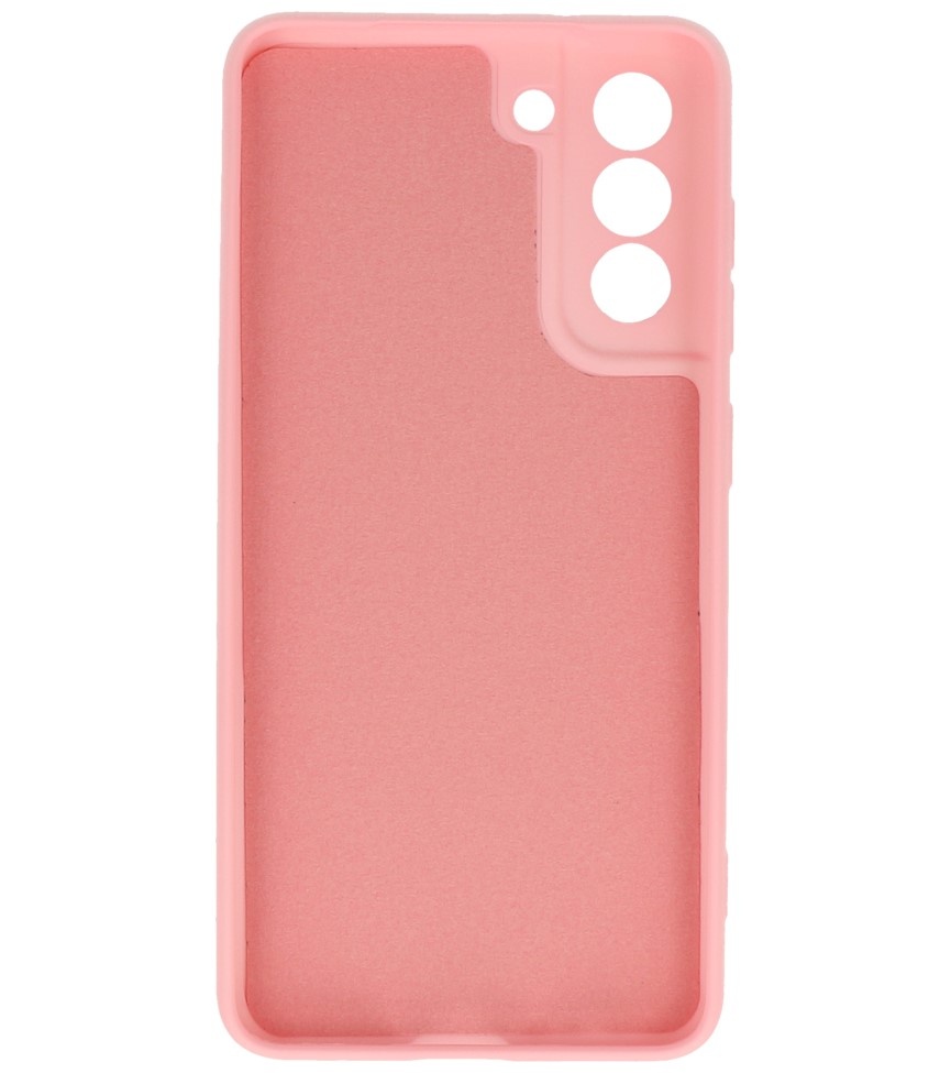 2.0mm Dikke Fashion Color TPU Hoesje voor Samsung Galaxy S21 FE Roze