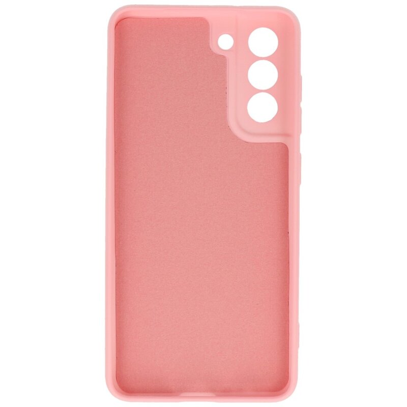 2,0 mm tykt modefarvet TPU-cover til Samsung Galaxy S21 FE Pink