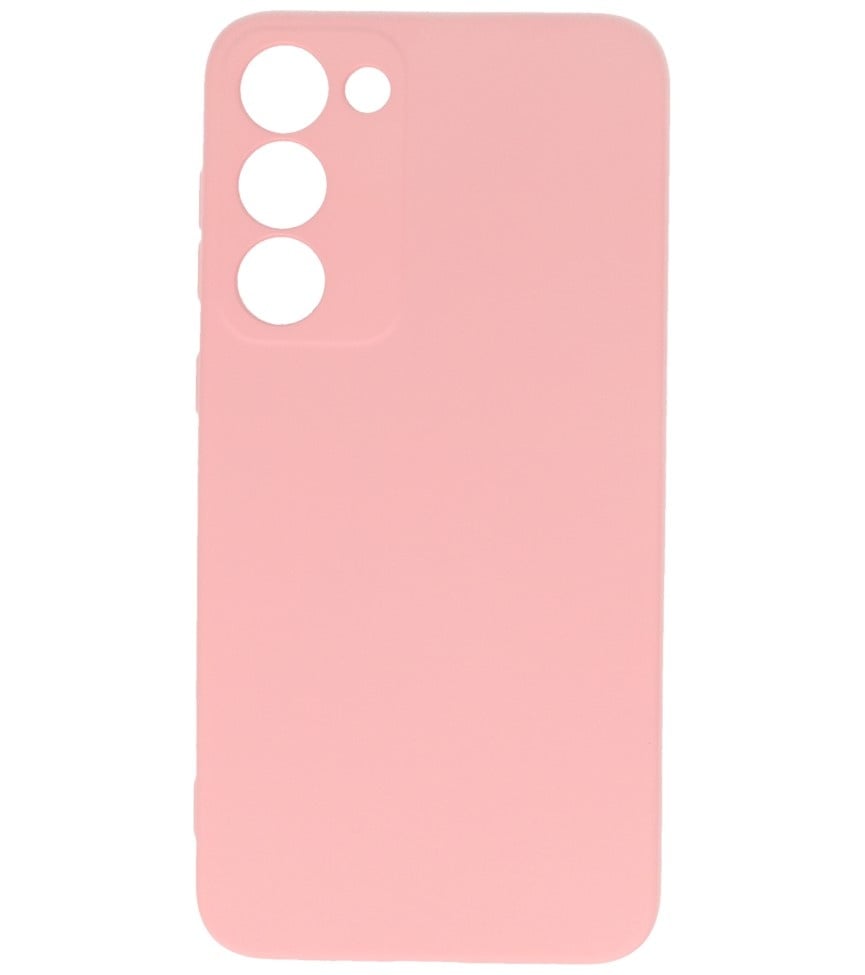 Coque en TPU couleur tendance pour Samsung Galaxy S23 Plus, rose