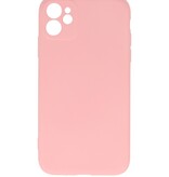 Funda de TPU de color de moda de 2,0 mm para iPhone 11 Rosa