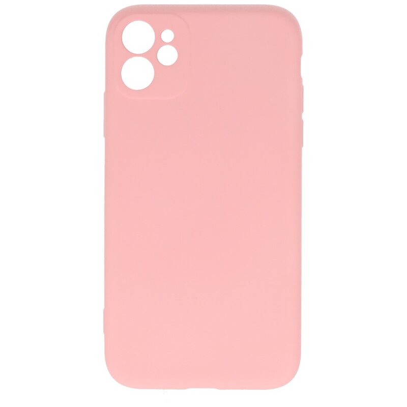 Funda de TPU de color de moda de 2,0 mm para iPhone 11 Rosa