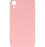 Coque TPU couleur tendance 2,0 mm pour iPhone XR rose