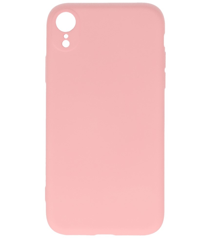 Custodia in TPU color moda da 2,0 mm per iPhone XR rosa
