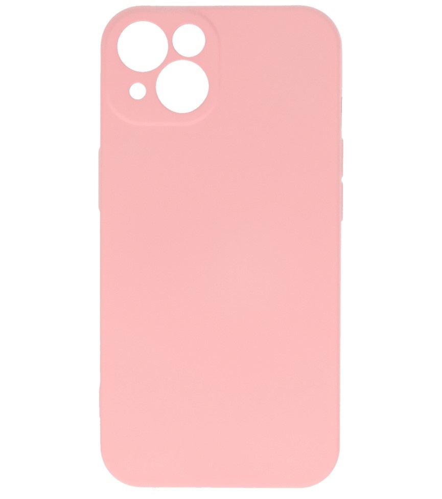 Fashion Color TPU Hoesje voor iPhone 13 Roze
