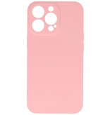 Coque en TPU Fashion Color pour iPhone 13 Pro, rose
