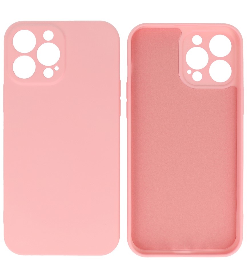 Coque en TPU Fashion Color pour iPhone 13 Pro Max, rose