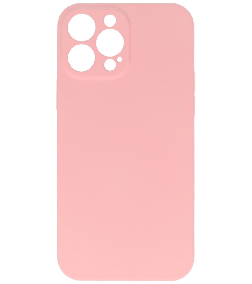 Coque en TPU Fashion Color pour iPhone 13 Pro Max, rose