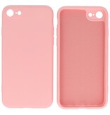 2.0mm Dikke Fashion Color TPU Hoesje voor iPhone SE 2020 / 8 / 7 Roze
