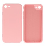 Funda de TPU de color de moda de 2,0 mm de grosor para iPhone SE 2020/8/7 Rosa