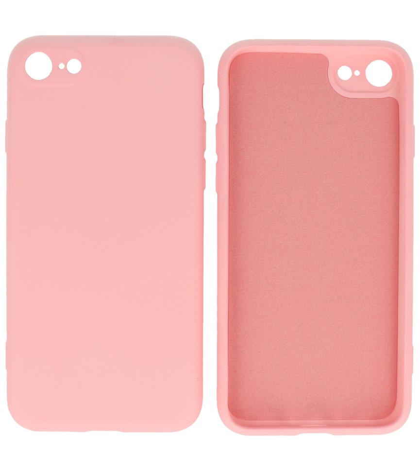 2,0 mm tykt modefarvet TPU-cover til iPhone SE 2020/8/7 Pink