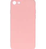 2,0 mm tykt modefarvet TPU-cover til iPhone SE 2020/8/7 Pink